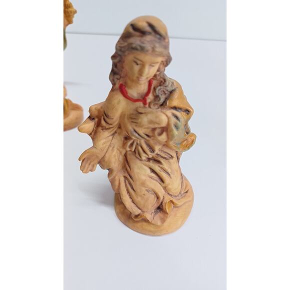 6 pc Vintage Resin Hand Painted Italian Nativity‎ Set - Picture 5 of 7